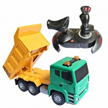 美致新品遙控工程車超大電動車四驅卡車翻斗車自卸車