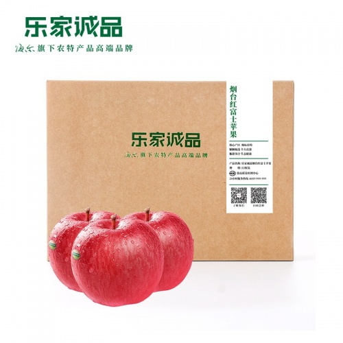樂(lè)家誠(chéng)品棲霞蘋果85果1級(jí)蘋果12粒禮盒裝